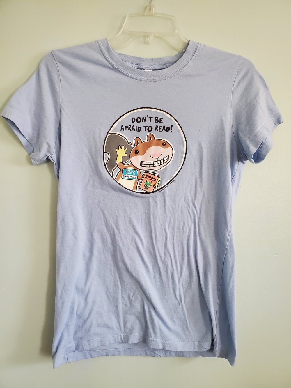 Bella Canvas Light Blue Kids Graphic Tee - Don't Be Afraid to Read